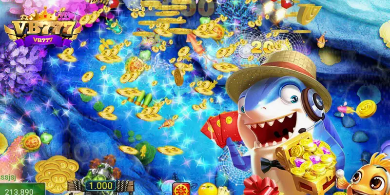 Nhắm vào mục tiêu để triệt hạ sinh vật biển thu về xu thưởng